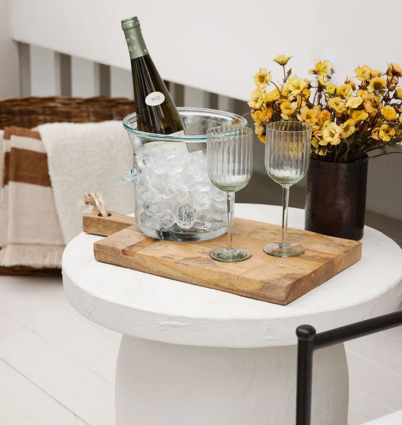 Luna Recycled Glass Ice Bucket