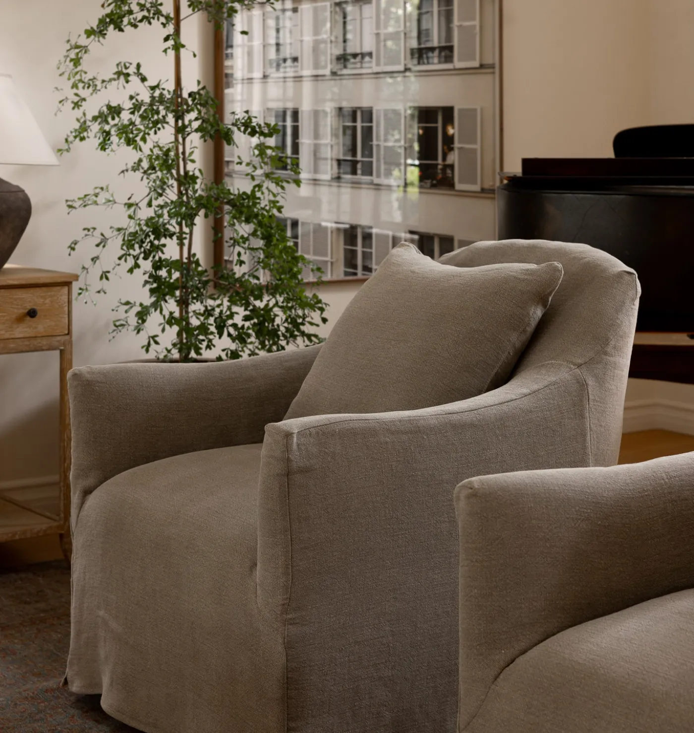 Luna Slipcovered Chair