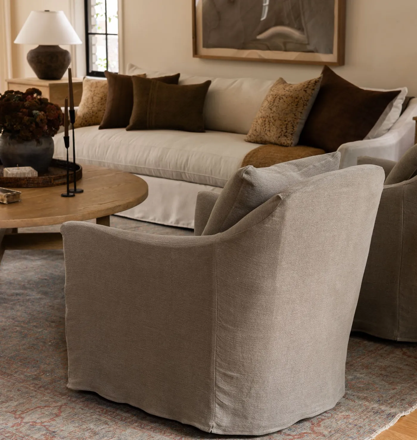 Luna Slipcovered Chair