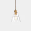 Lyx Clear Glass Cone Pendant Light