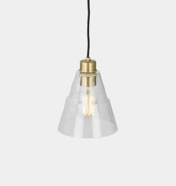 Lyx Clear Glass Cone Pendant Light