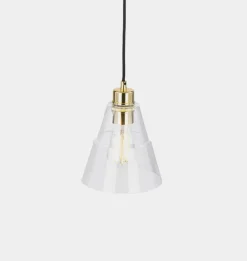 Lyx Clear Glass Cone Pendant Light