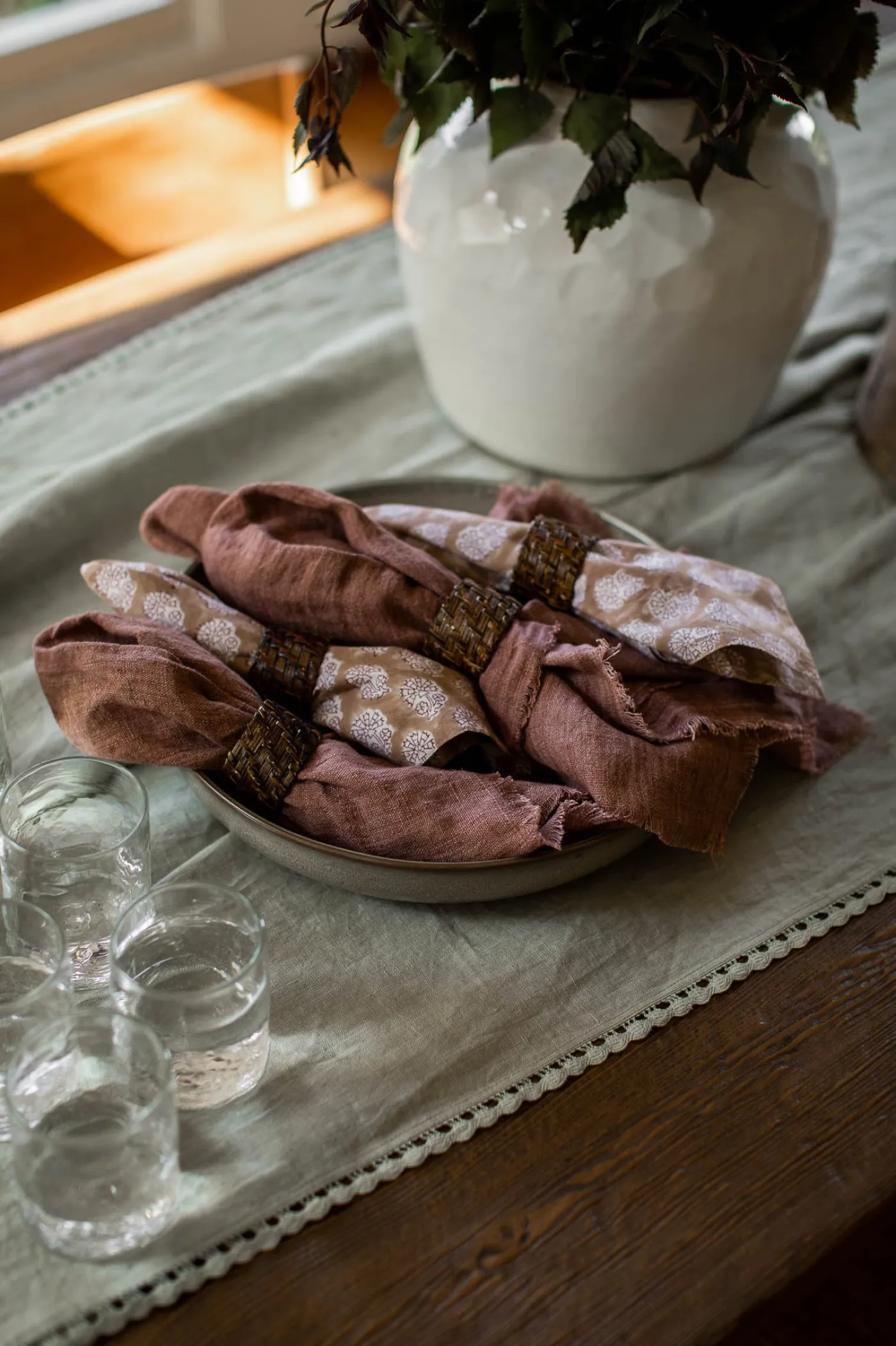 Maron Marigold Napkin S/4