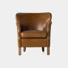Melvin Petite Leather Lounge Chair