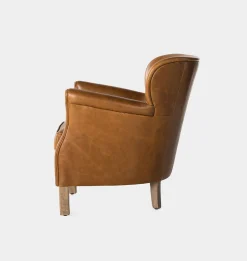 Melvin Petite Leather Lounge Chair
