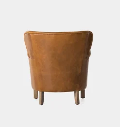 Melvin Petite Leather Lounge Chair
