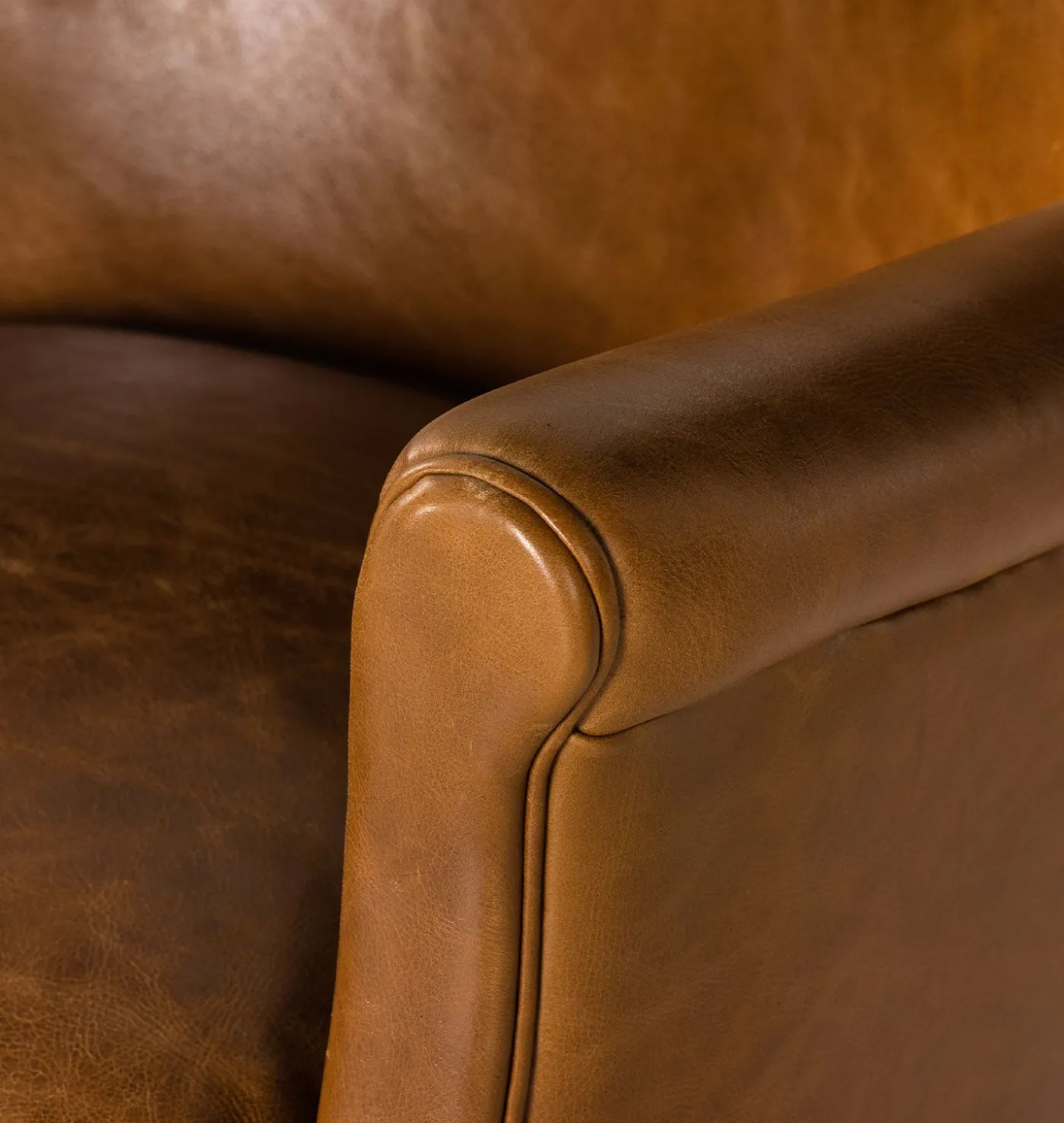 Melvin Petite Leather Lounge Chair