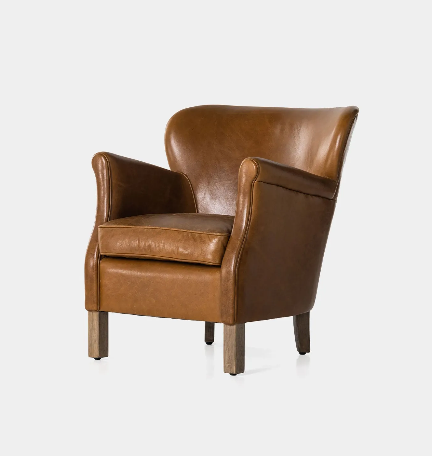Melvin Petite Leather Lounge Chair