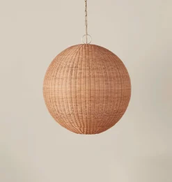 Merida Rattan Round Chandelier