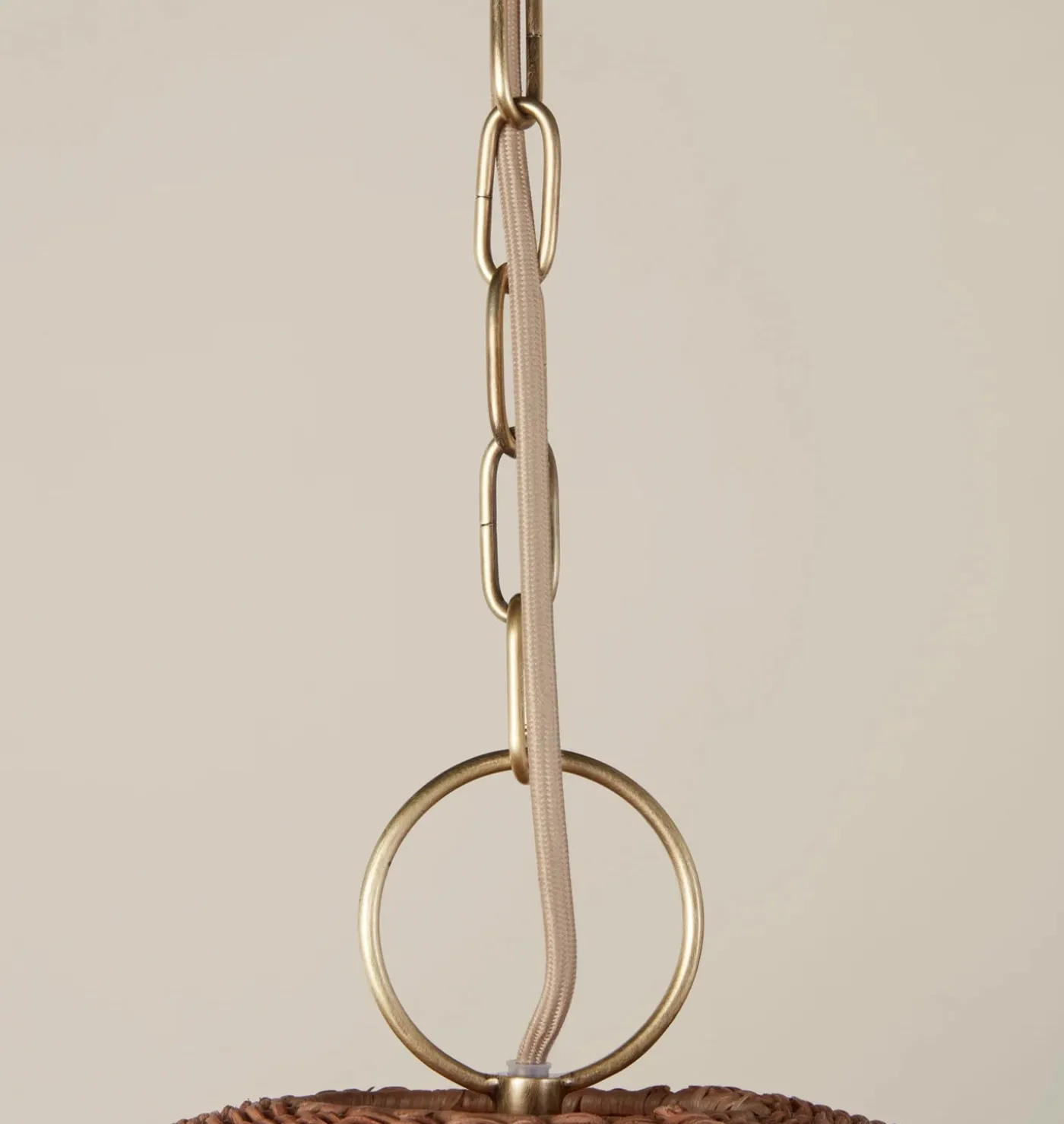 Merida Rattan Round Chandelier