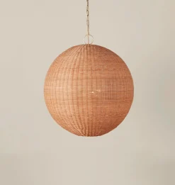 Merida Rattan Round Chandelier