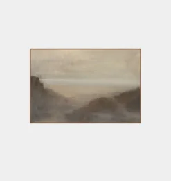 Misty Sea V Framed Print