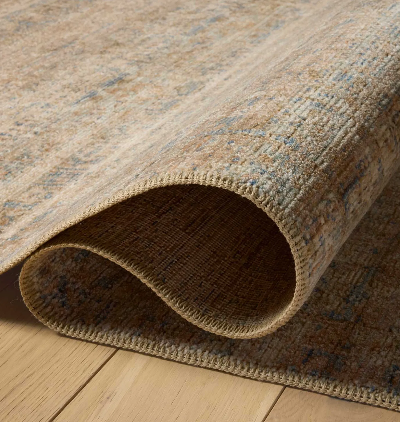 Molly MOL-01 Natural / Denim Area Rug
