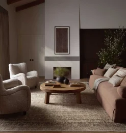 Molly MOL-04 Navy / Blush Area Rug