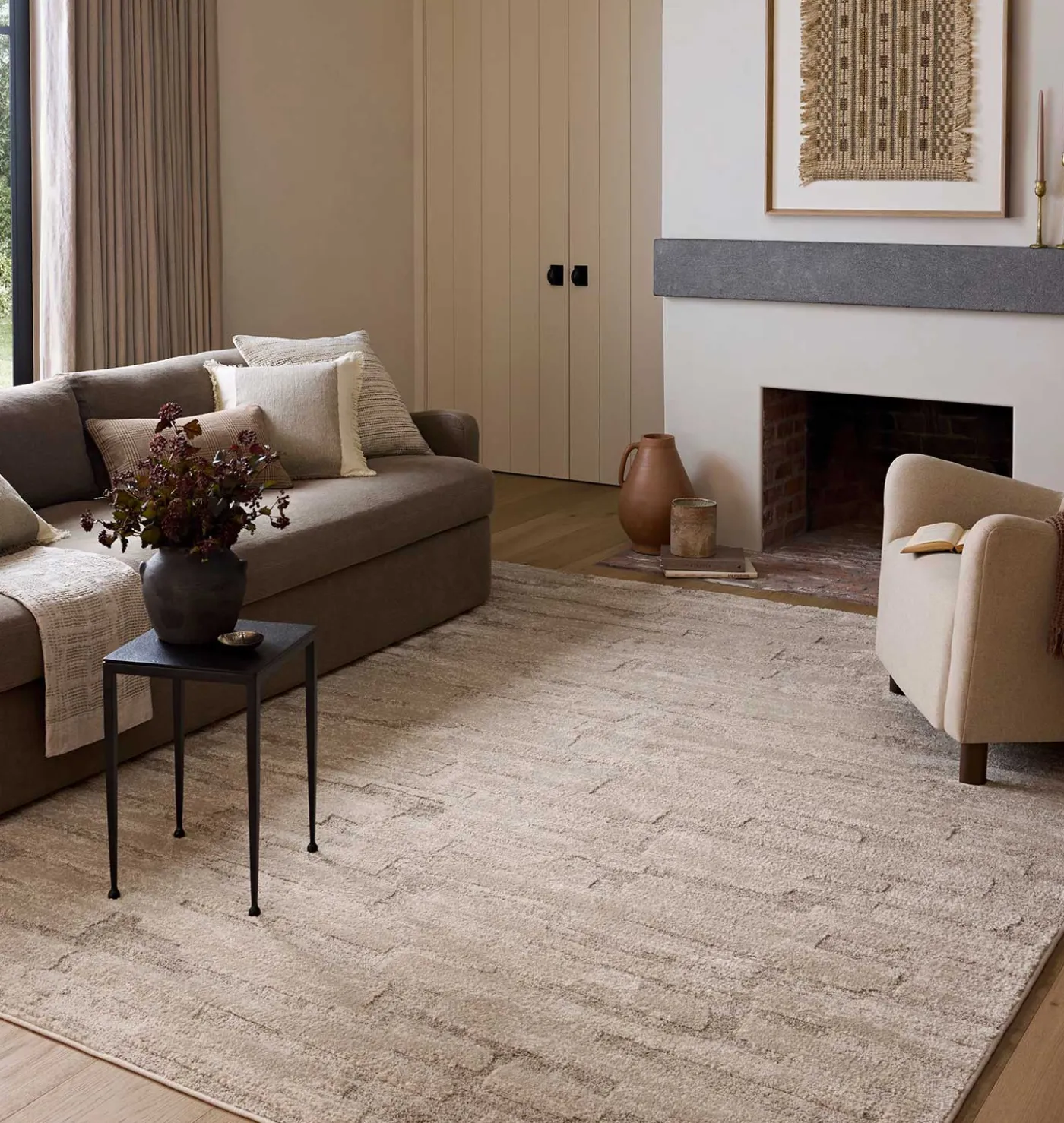Monty MOT-04 Taupe / Beige Area Rug