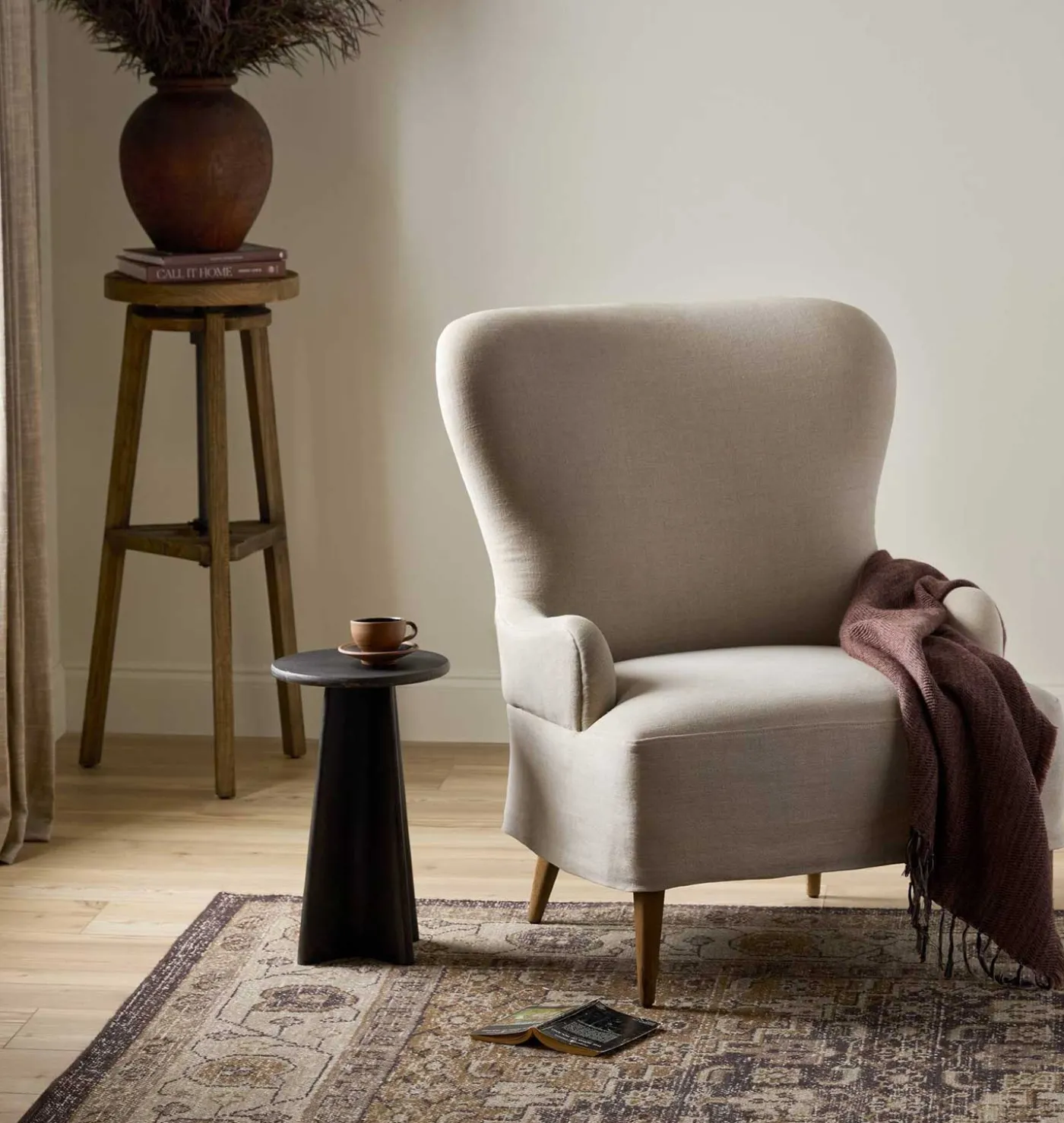 Omar Slipcovered Lounge Chair