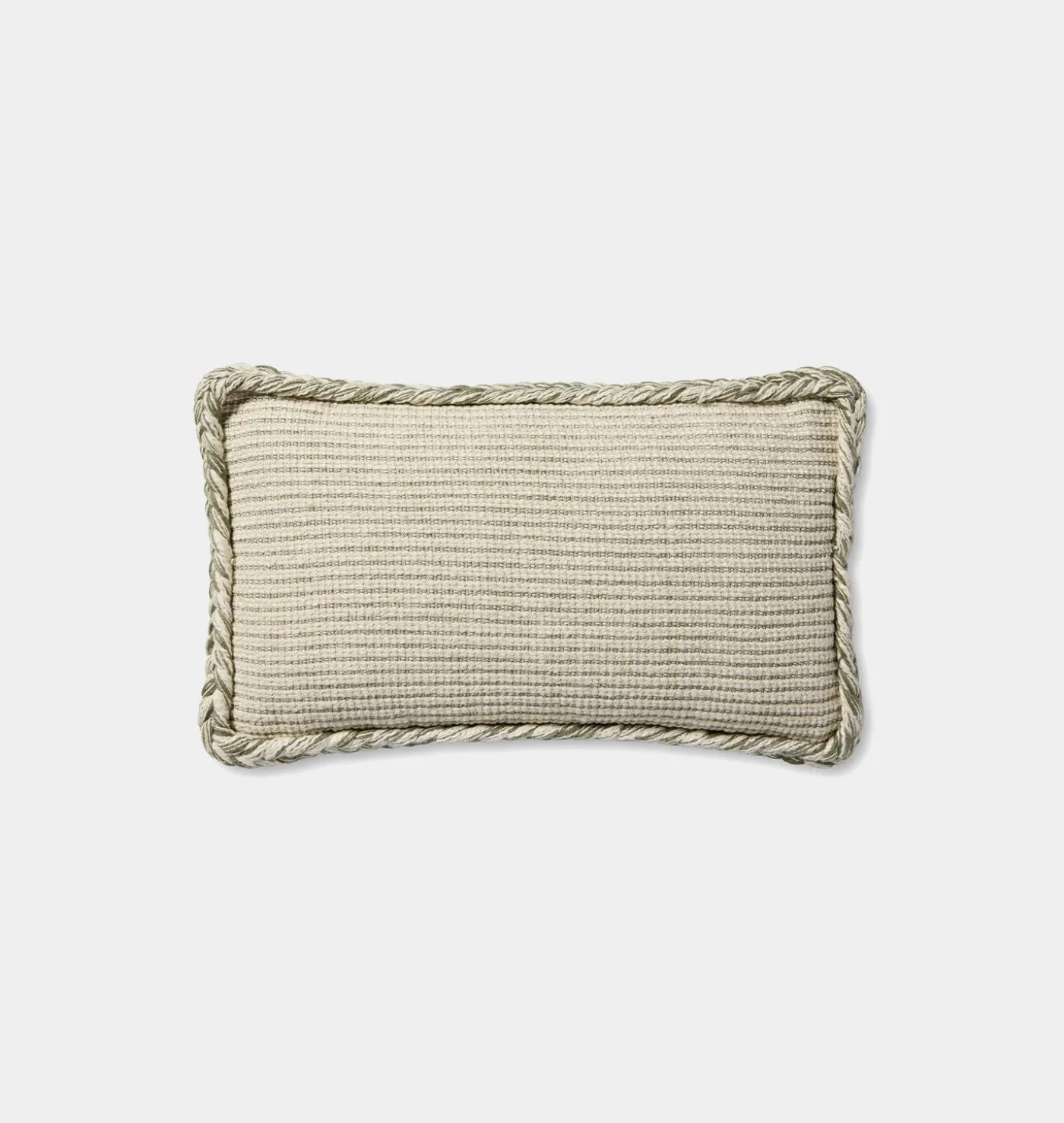 Oroville Pillow Natural / Olive 13" x 21"