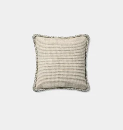 Oroville Pillow Natural / Blue 18" x 18"