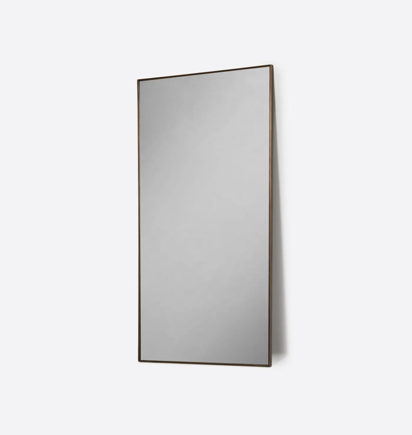 Oswald Brass Floor Mirror