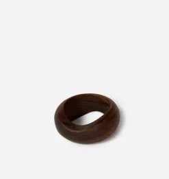Owen Teak Wood Napkin Ring S/4