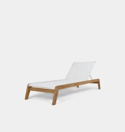 Pacific Outdoor Teak Stacking Sun Lounger