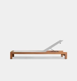 Pacific Outdoor Teak Sun Lounger