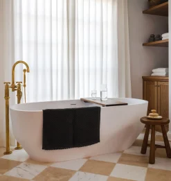Pebbled Organic Bath Rug