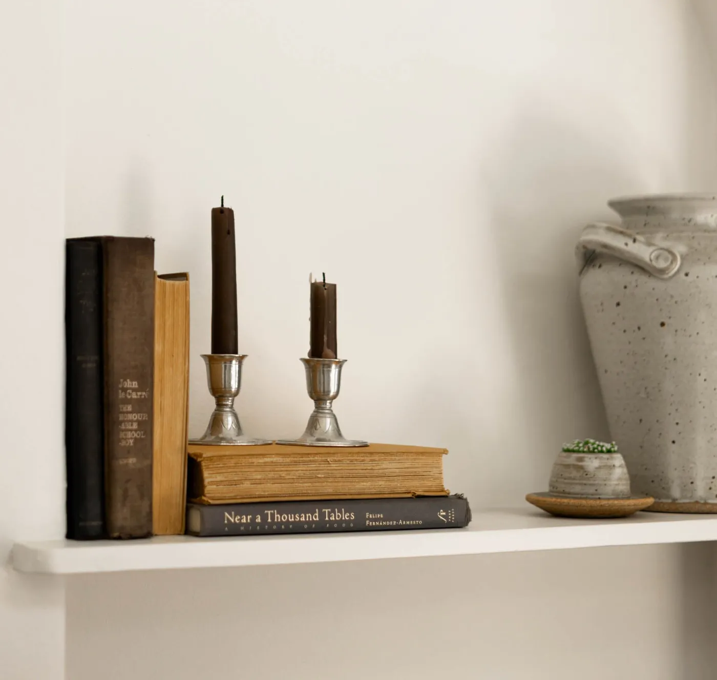 Pewter Taper Candle Holder S/2