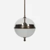 Pisa Brass & Glass Globe Pendant