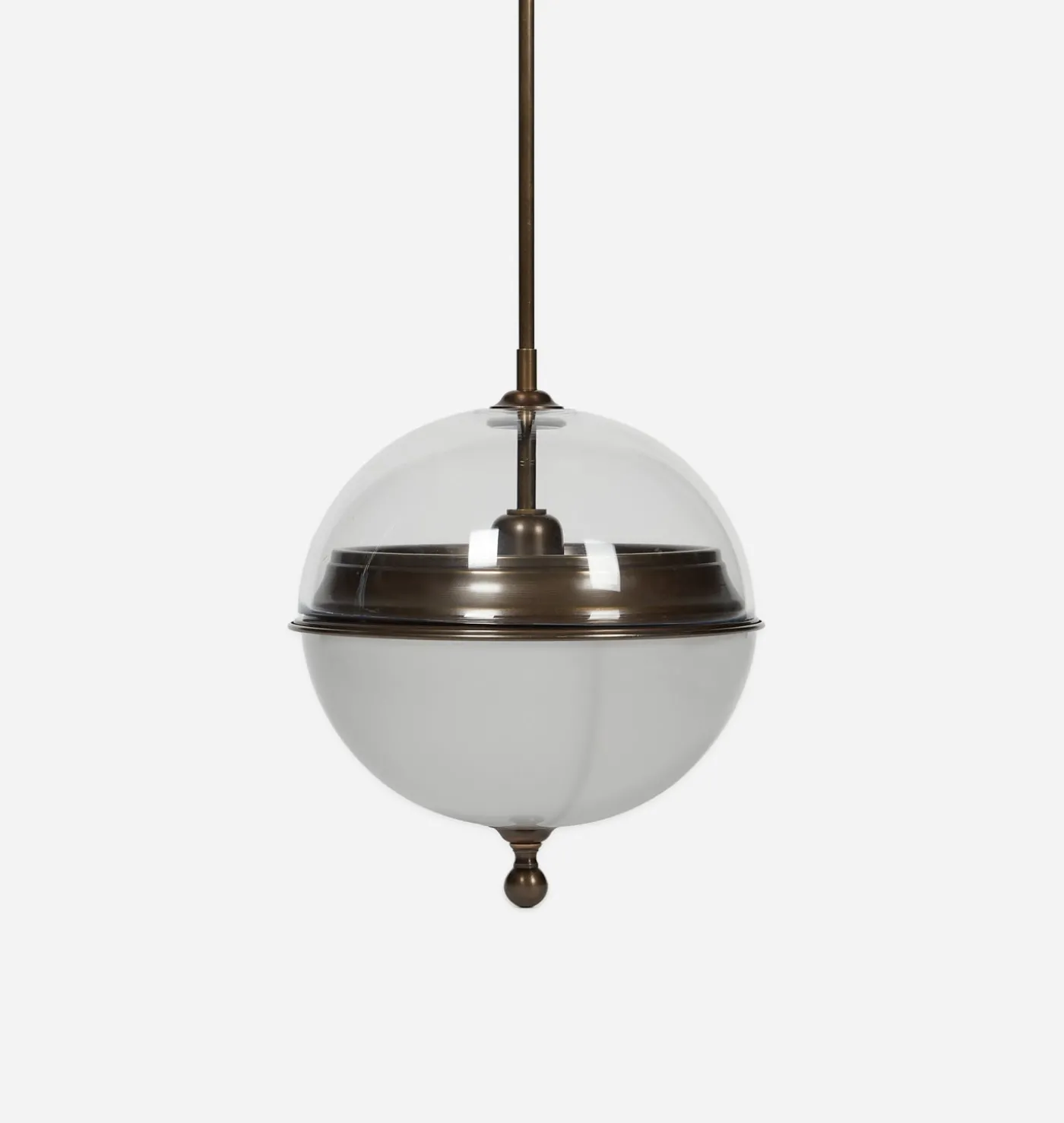 Pisa Brass & Glass Globe Pendant