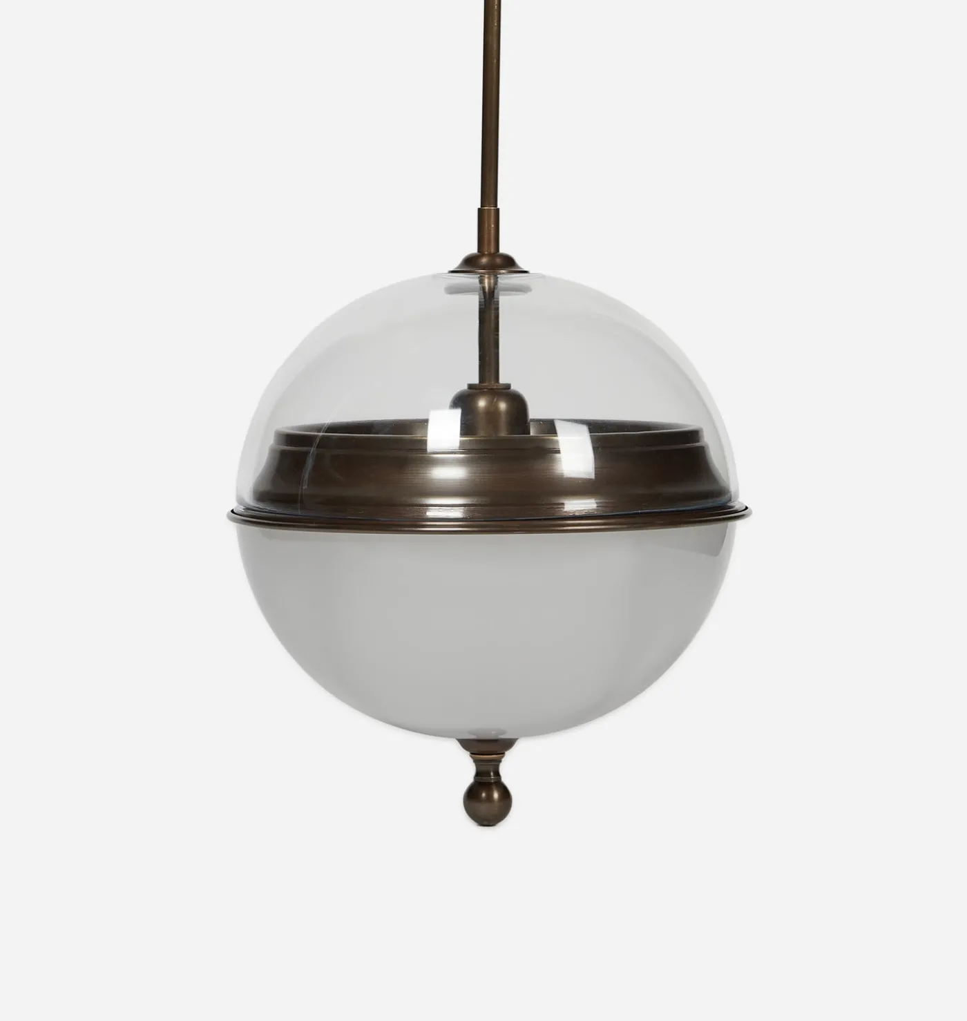Pisa Brass & Glass Globe Pendant