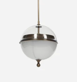Pisa Brass & Glass Globe Pendant