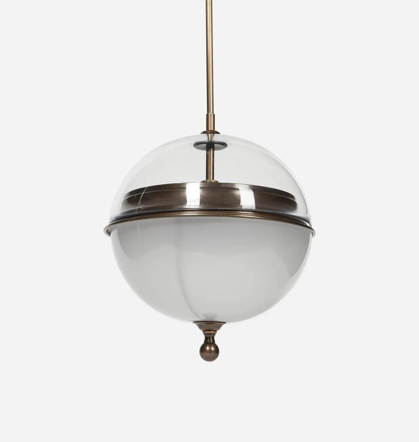 Pisa Brass & Glass Globe Pendant