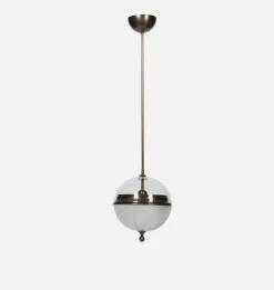 Pisa Brass & Glass Globe Pendant