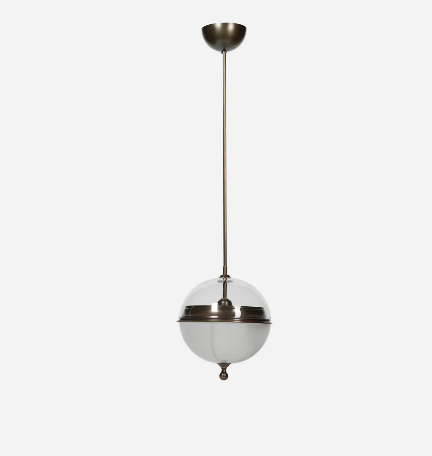 Pisa Brass & Glass Globe Pendant