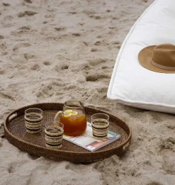 Rattan Oval Tray