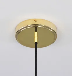 Rebell Coolie Holophane Glass Pendant Light