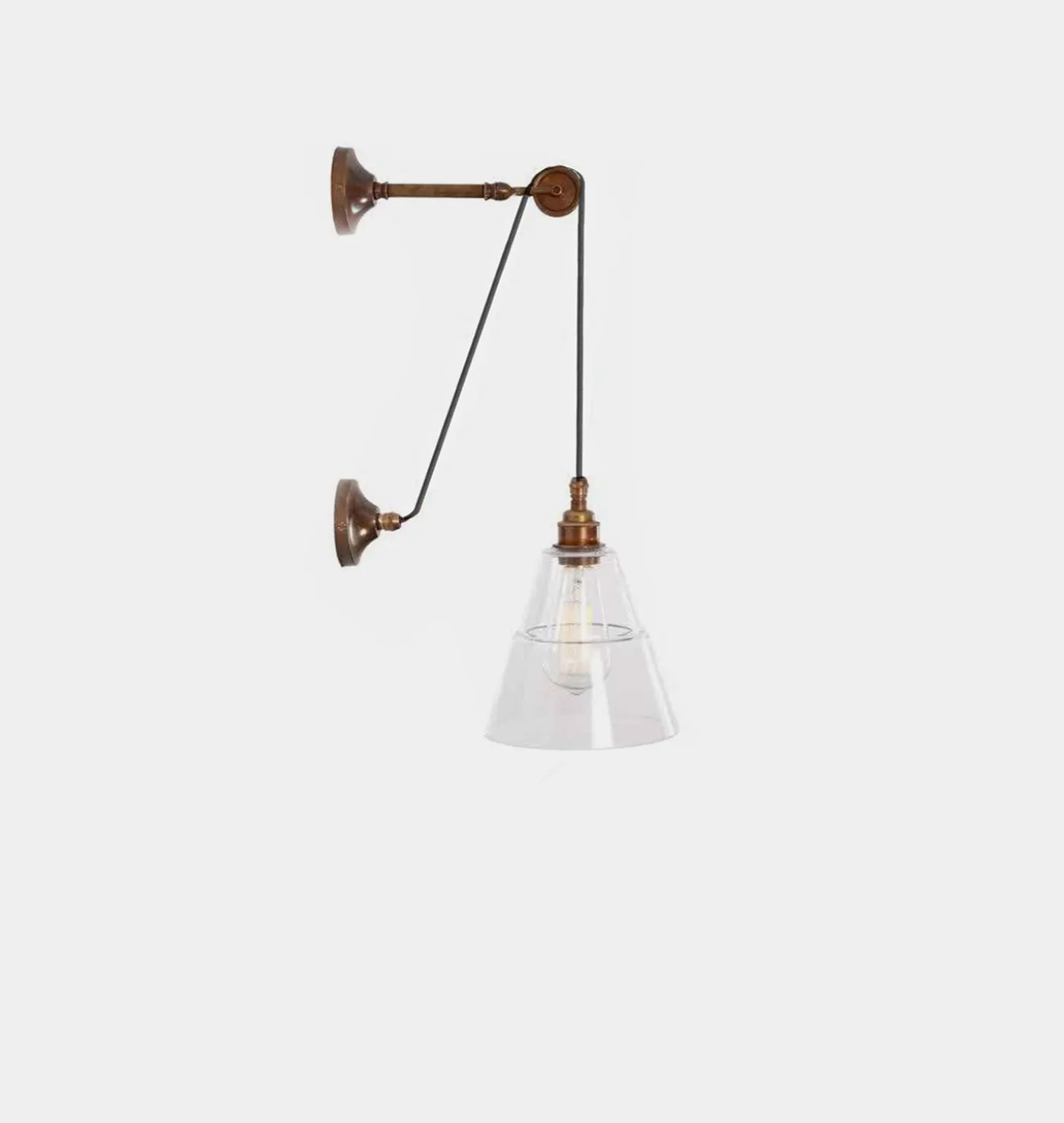 Rigale Coolie Pulley Wall Light