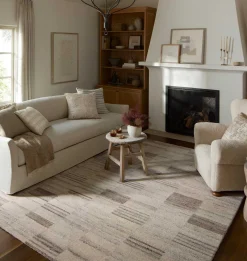 Rocky ROC-04 Ivory / Dove Area Rug