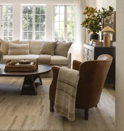 Rocky ROC-04 Ivory / Dove Area Rug