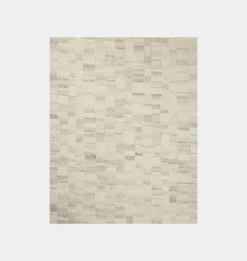 Rocky ROC-01 Ivory / Silver Area Rug
