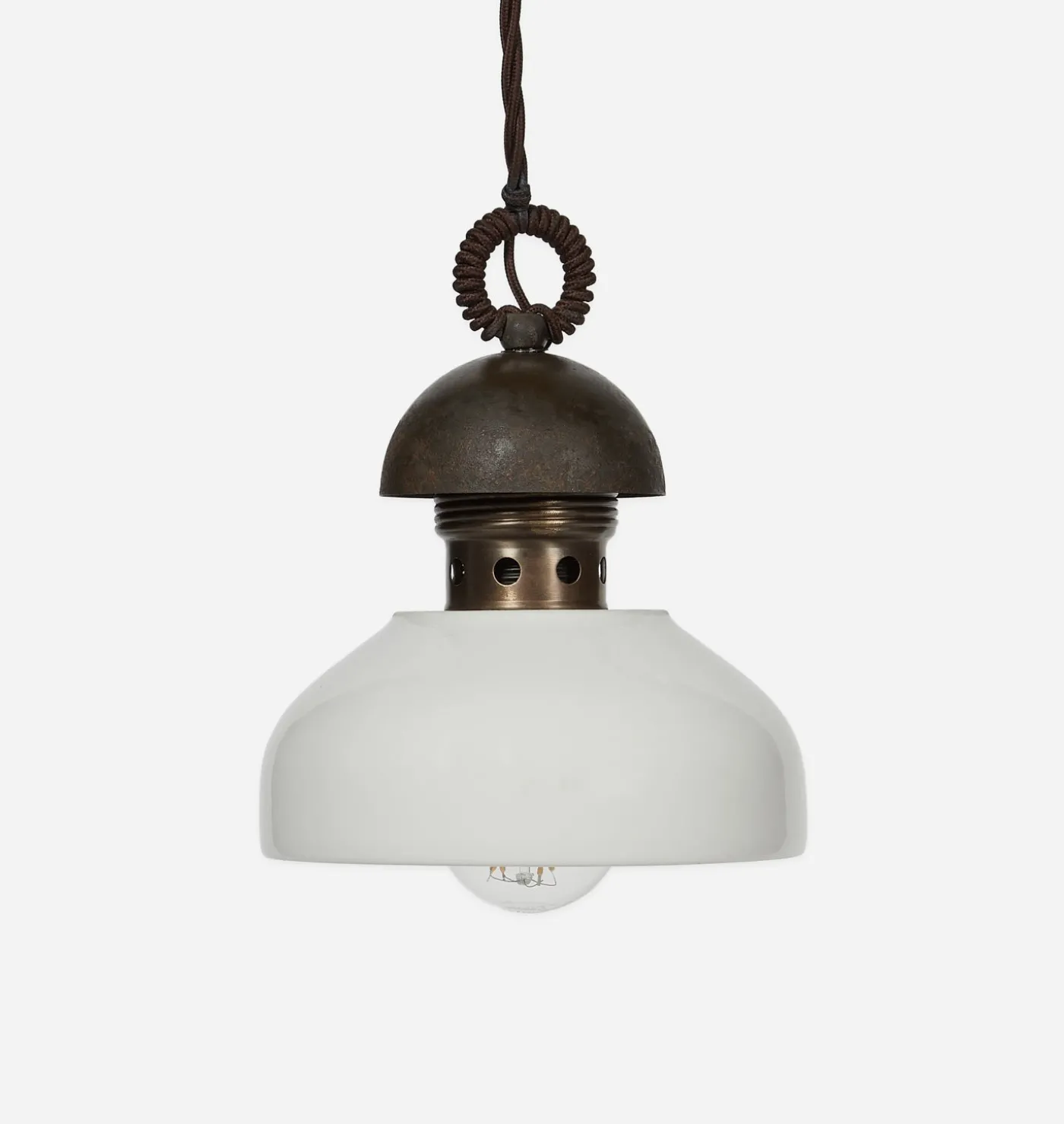 Rome Iron & Ceramic Pendant