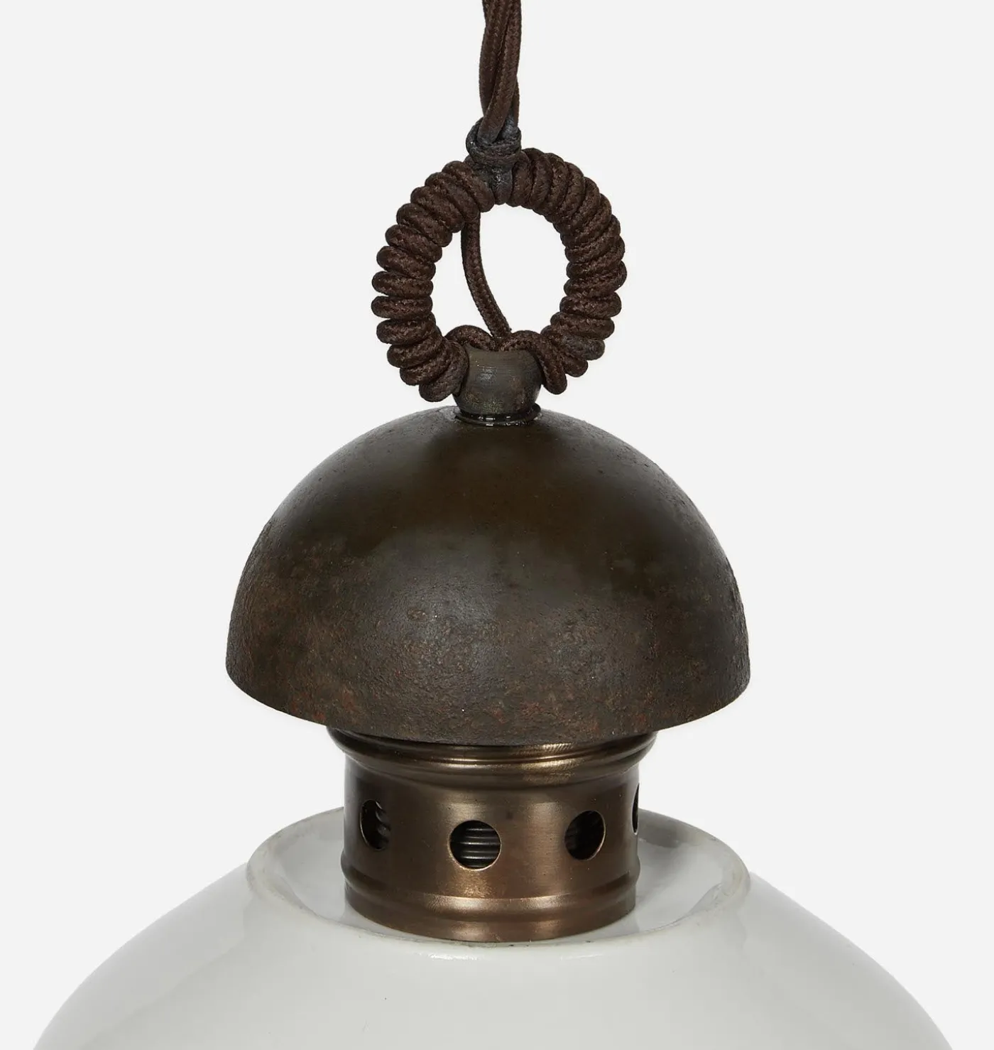 Rome Iron & Ceramic Pendant