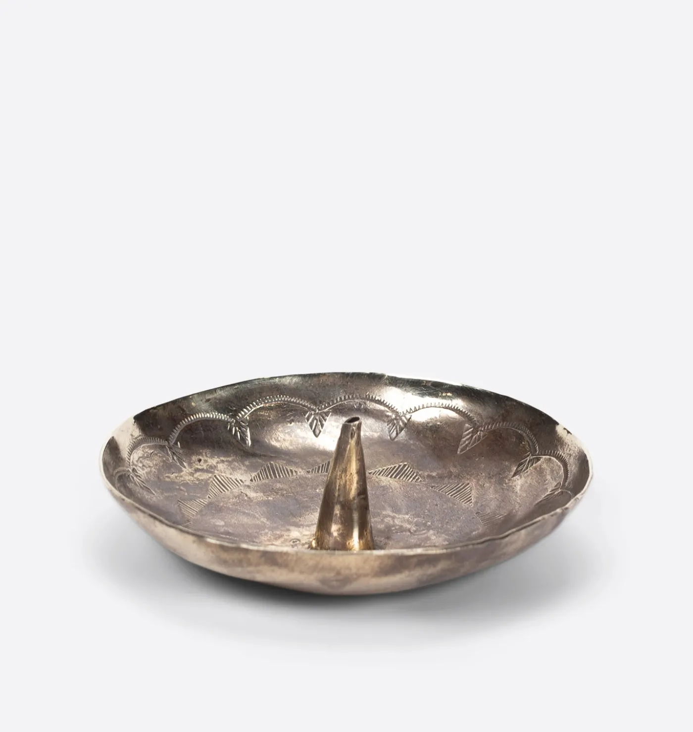 Round Stamped Incense Holder