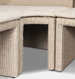 Senna Outdoor L-Shape Dining Banquette
