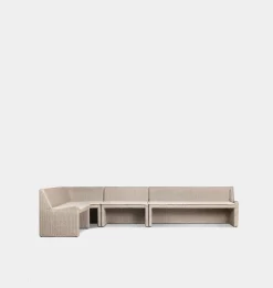 Senna Outdoor L-Shape Dining Banquette