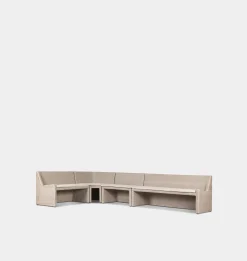 Senna Outdoor L-Shape Dining Banquette
