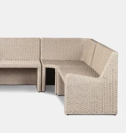 Senna Outdoor L-Shape Dining Banquette