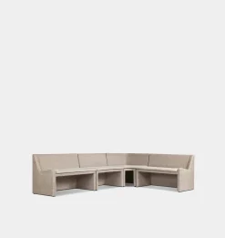 Senna Outdoor L-Shape Dining Banquette
