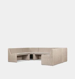 Senna Outdoor U-Shape Dining Banquette